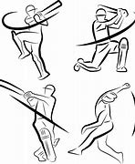 Image result for Cricket Outline Sillouette