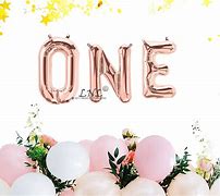 Image result for Rose Gold 1 Balloon