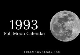 Image result for Moon Calendar 1993