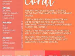 Image result for coral colors