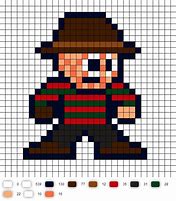 Image result for Freddy Krueger Pixel Art