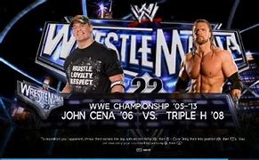 Image result for Triple H vs John Cena WrestleMania 22