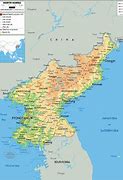 Image result for North Korea Physical Map