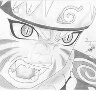 Image result for Naruto Kyuubi Mode Drawing