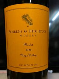 Image result for Behrens Hitchcock Merlot Spring Mountain