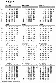 Image result for Year 2020 Calendar Icon