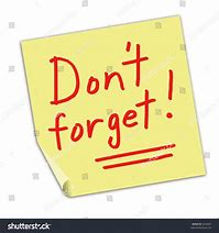 Image result for Don't Forget Post It