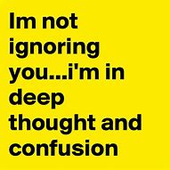 Image result for I'm Not Ignoring You Images