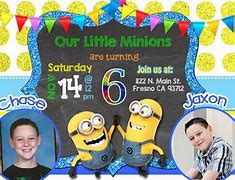 Image result for Despicable Me Party Invitations