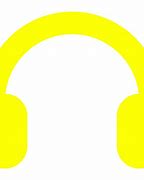 Image result for Yellow Headphones Clip Art