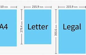 Image result for Letter and Legal Size Paper