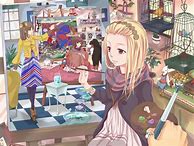 Image result for Anime Girl Painting