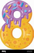 Image result for Donut Cartoon Numbers
