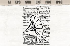 Image result for Gramophone Stensil
