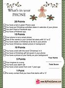 Image result for What's On Your Phone Christmas Game