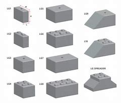 Image result for Interlocking Concrete Block Sizes