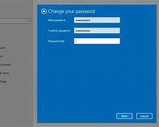 Image result for Change Password Screen Win10