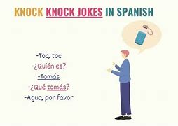 Image result for Knock Knock Jokes in Spanish