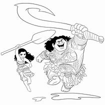 Image result for Moana Maui Coloring Pages