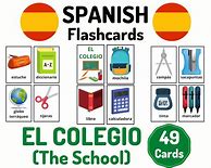 Image result for Spanish School Vocab