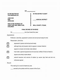 Image result for Printable Texas Divorce Forms