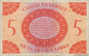 Image result for 5 Francs 1974 Value