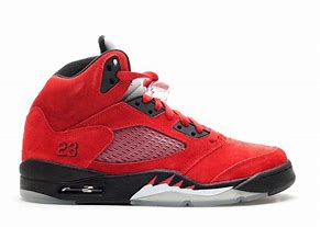 Image result for Jordan 5 Raging Bull Red Suede