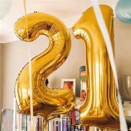 Image result for Gold Number Balloons