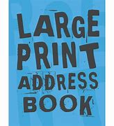 Image result for Address Book for Hard of Seeing