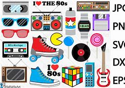 Image result for 80s Icons SVG