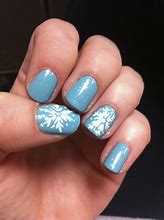 Image result for Blue Snowflake Nails