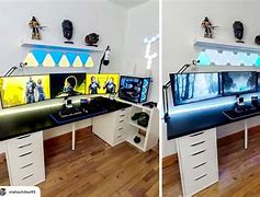 Image result for Streamer Desk Gaming Setups