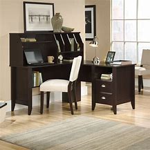 Image result for L-shaped Desk with Credenza