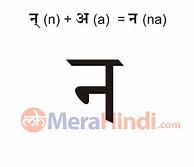 Image result for Hindi Letter Na