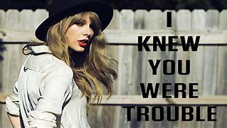 Image result for I Knew You Were Trouble Sticker
