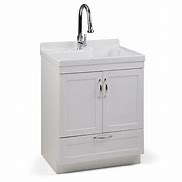 Image result for Home Depot Utility Laundry Sink Cabinet