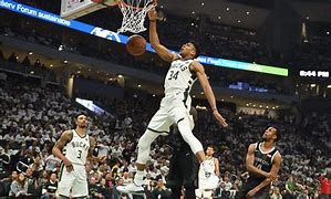 Image result for Giannis Antetokounmpo Dunk Game 5 NBA Finals