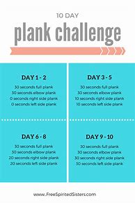 Image result for 30-Day Plank Challenge Men Printable