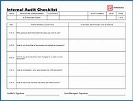 Image result for Internal Audit Sheet