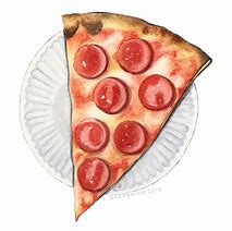Image result for Pepperoni Pizza Painting