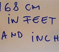 Image result for 168 Cm to Feet/Inches