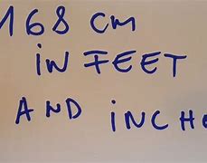 Image result for 168 Cm to Feet/Inches