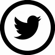 Image result for Twitter Logo Black and White Circle