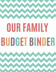 Image result for Budget Binder Cover Sheet