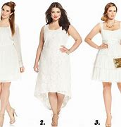 Image result for White Dinner Dress Plus Size