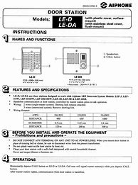 Image result for Aiphone Instructions