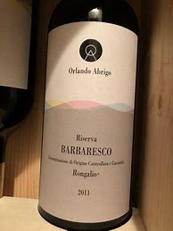 Bildergebnis für Orlando Abrigo Barbaresco Riserva Vigna Rongalio