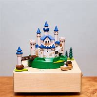 Image result for Wooden Music Box with Dolls