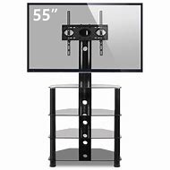 Image result for Black Glass TV Stands for Flat Screens
