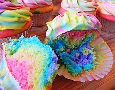 Image result for Basic Background Rainbow Cupcakes